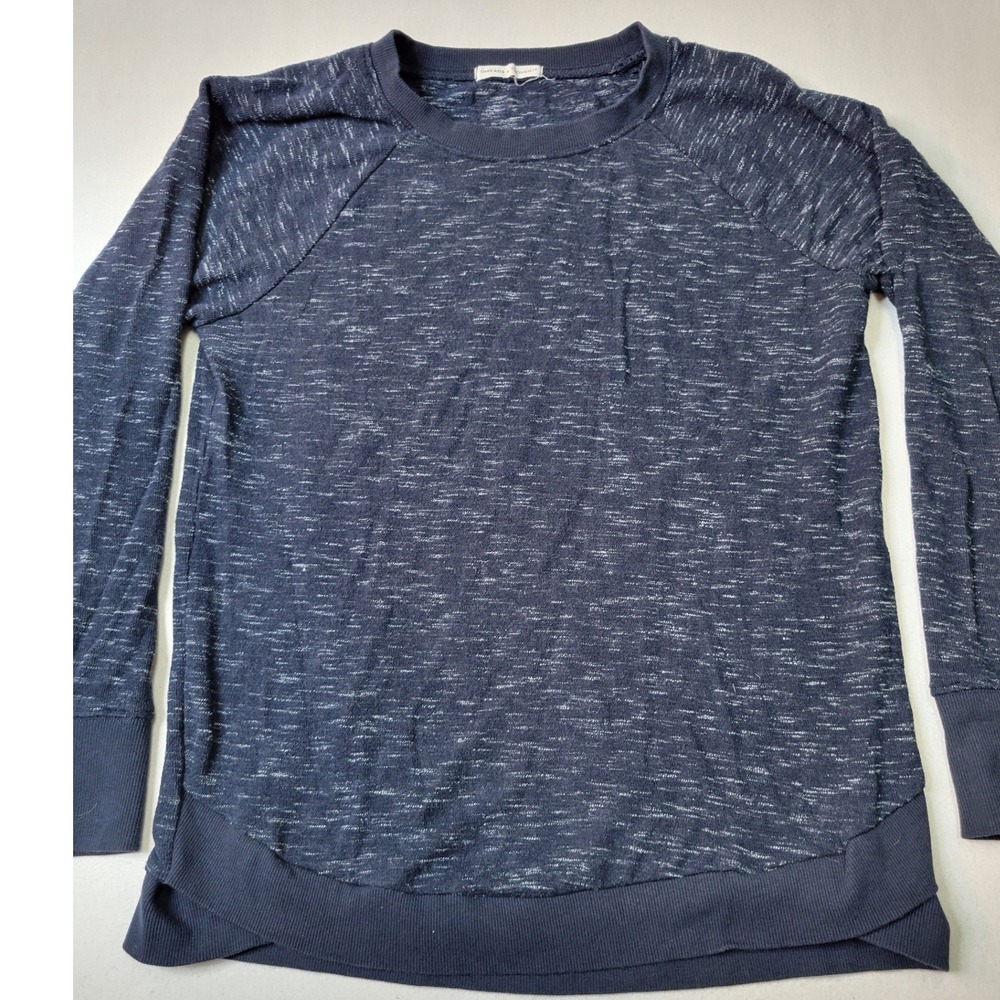 Threads 4 Thought Navy Space Dye Modal Blend Pullover Top Small TWA2598P 1725